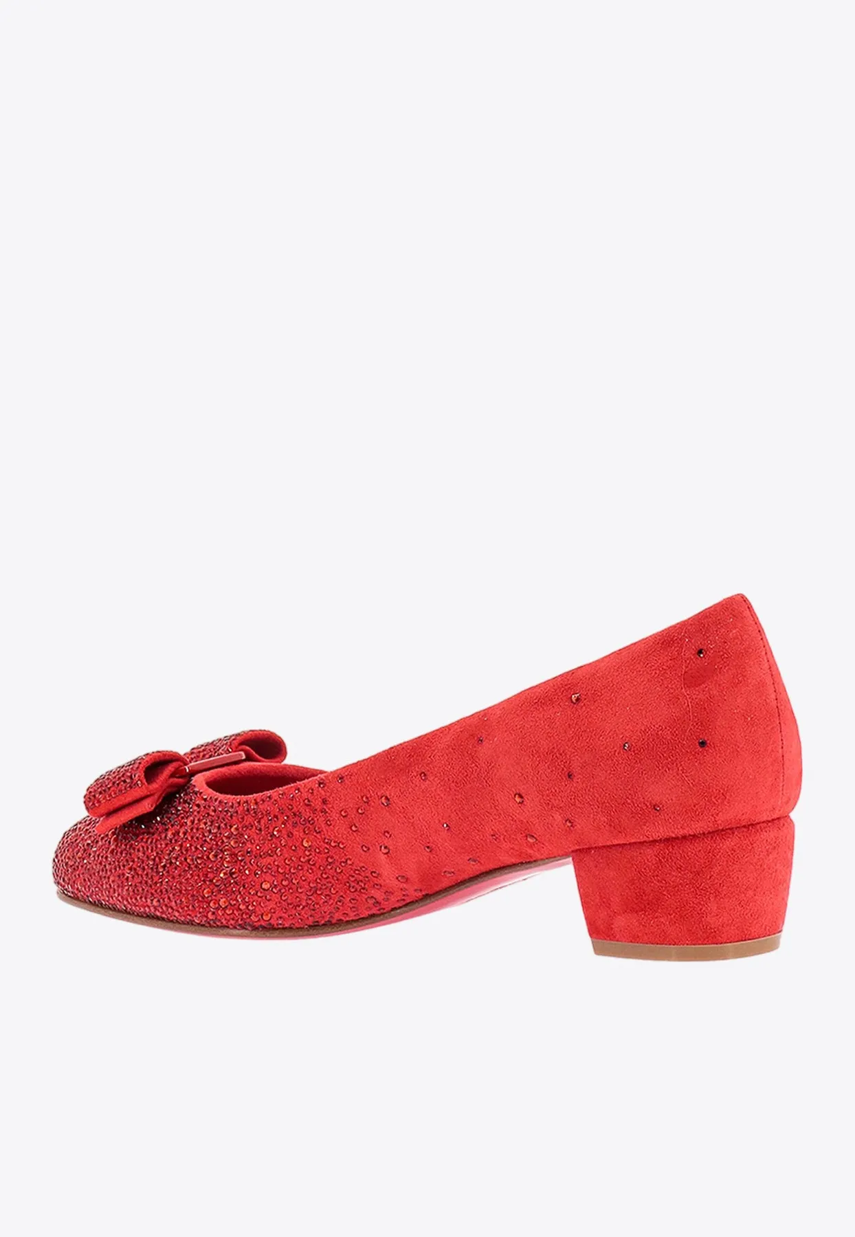 30 Vara Bow Crystal-Embellished Pumps
