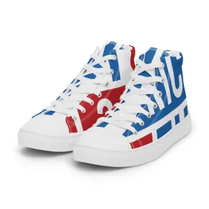 AFRICA ON THE RISE Women's High Top Canvas Shoes