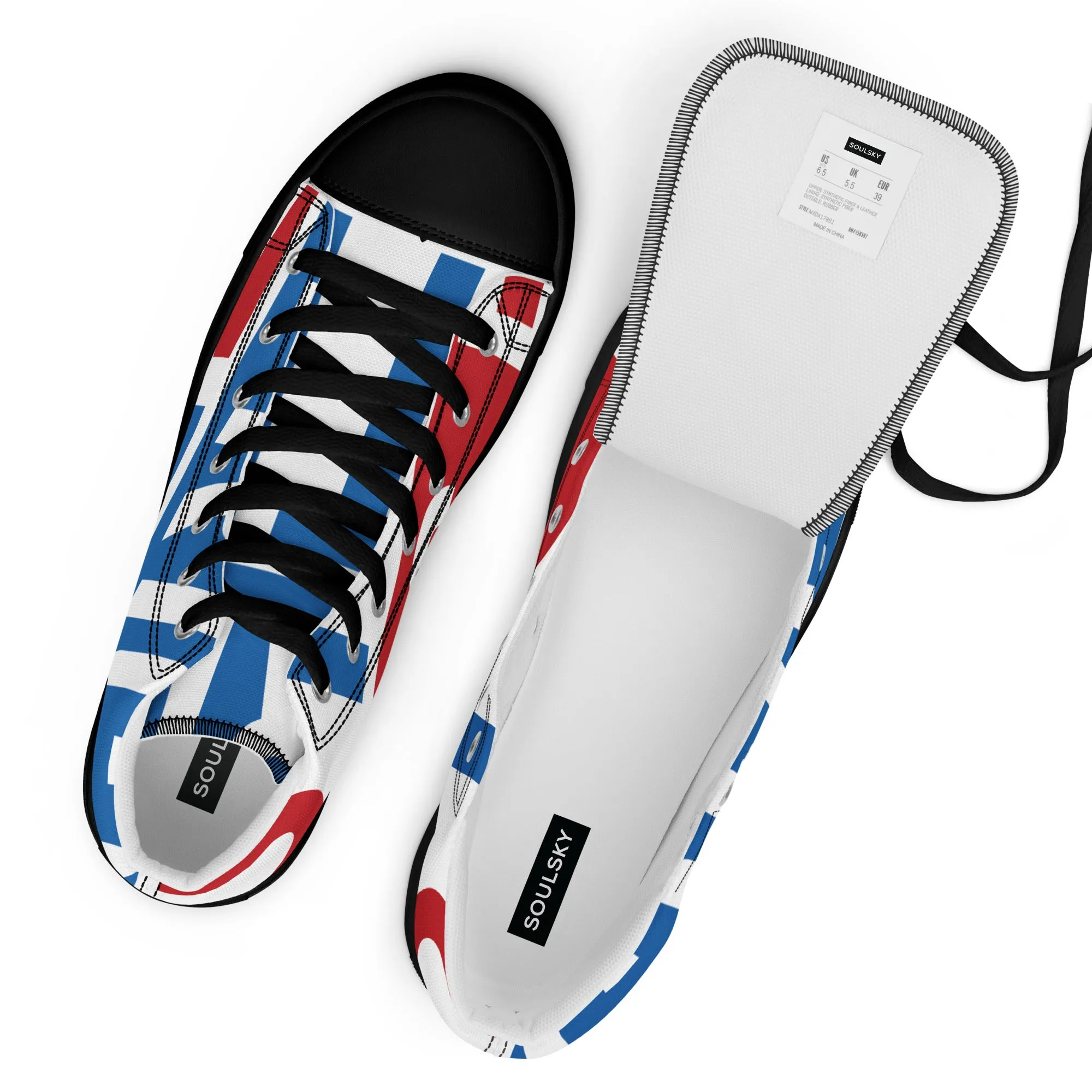 AFRICA ON THE RISE Women's High Top Canvas Shoes