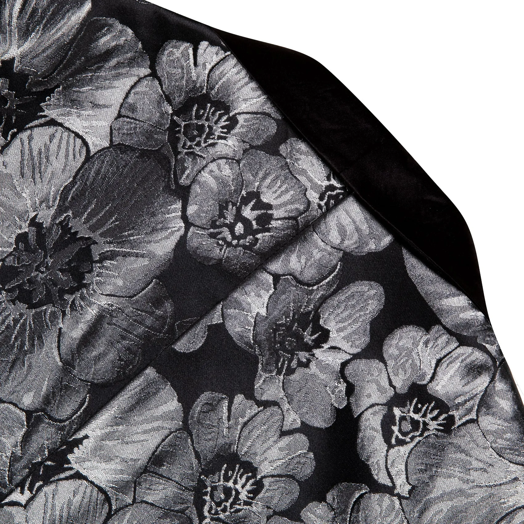 Black Grey Floral Men's Suit for Party