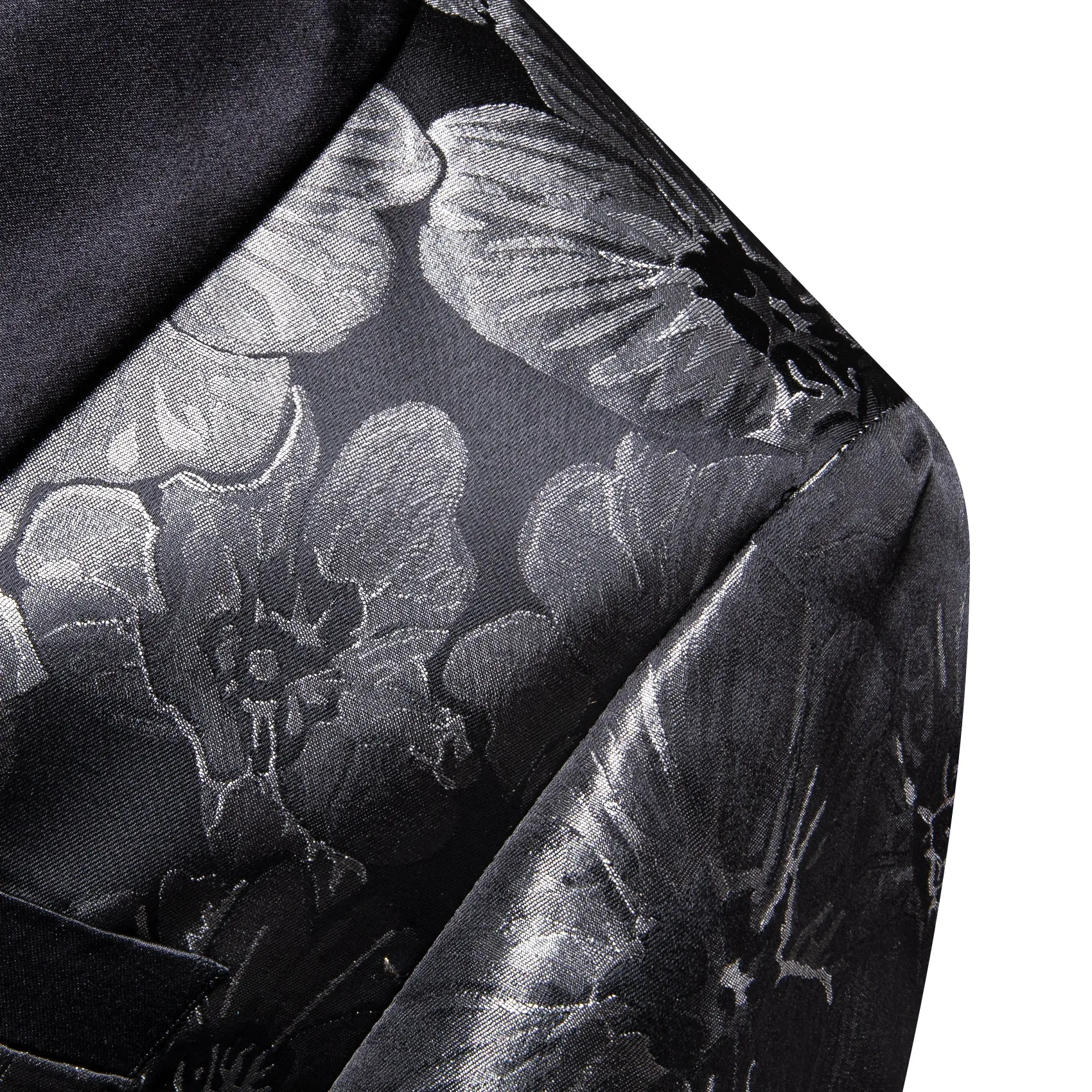Black Grey Floral Men's Suit for Party
