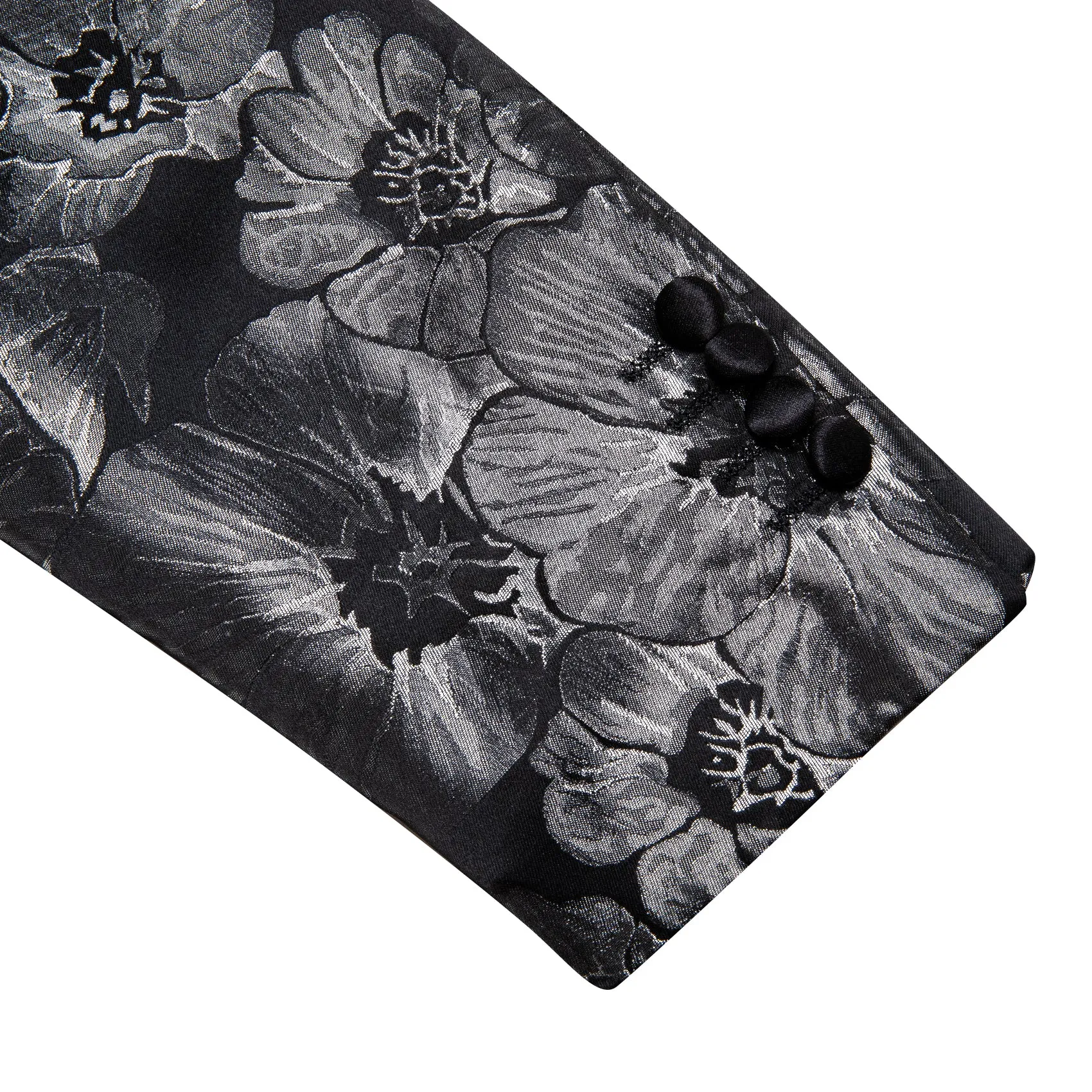 Black Grey Floral Men's Suit for Party