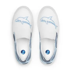 Dolphin's Dance women's slip-on canvas shoes