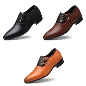 Jinquedai Italian men's leather shoes large size luxury dress shoes men's high quality office loafers men's casual wedding shoes