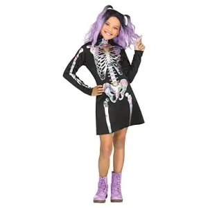 Kids' Skeleton Holographic Costume Small 4-6 (1/Pk)