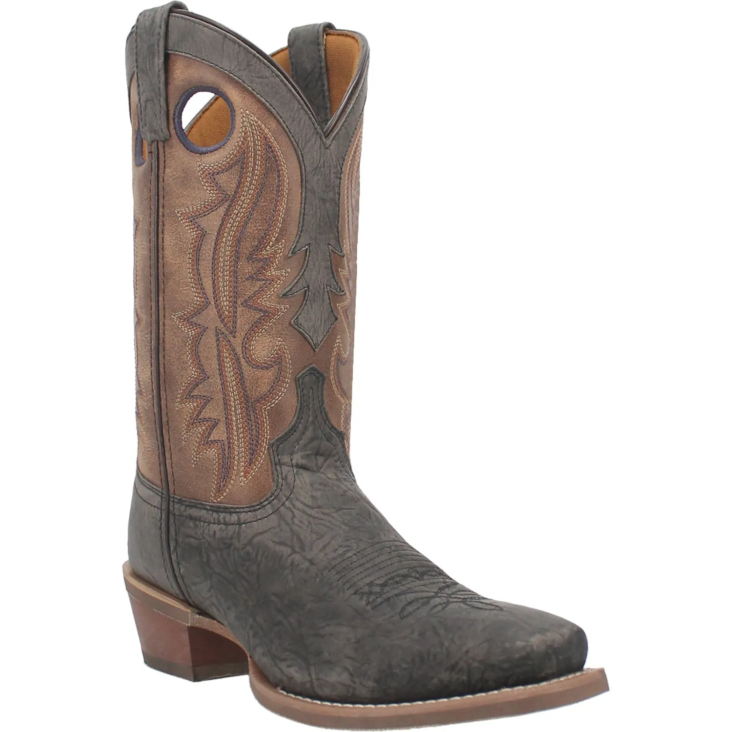 Laredo Mens Walker Grey Leather Western Work Boots 8 EW