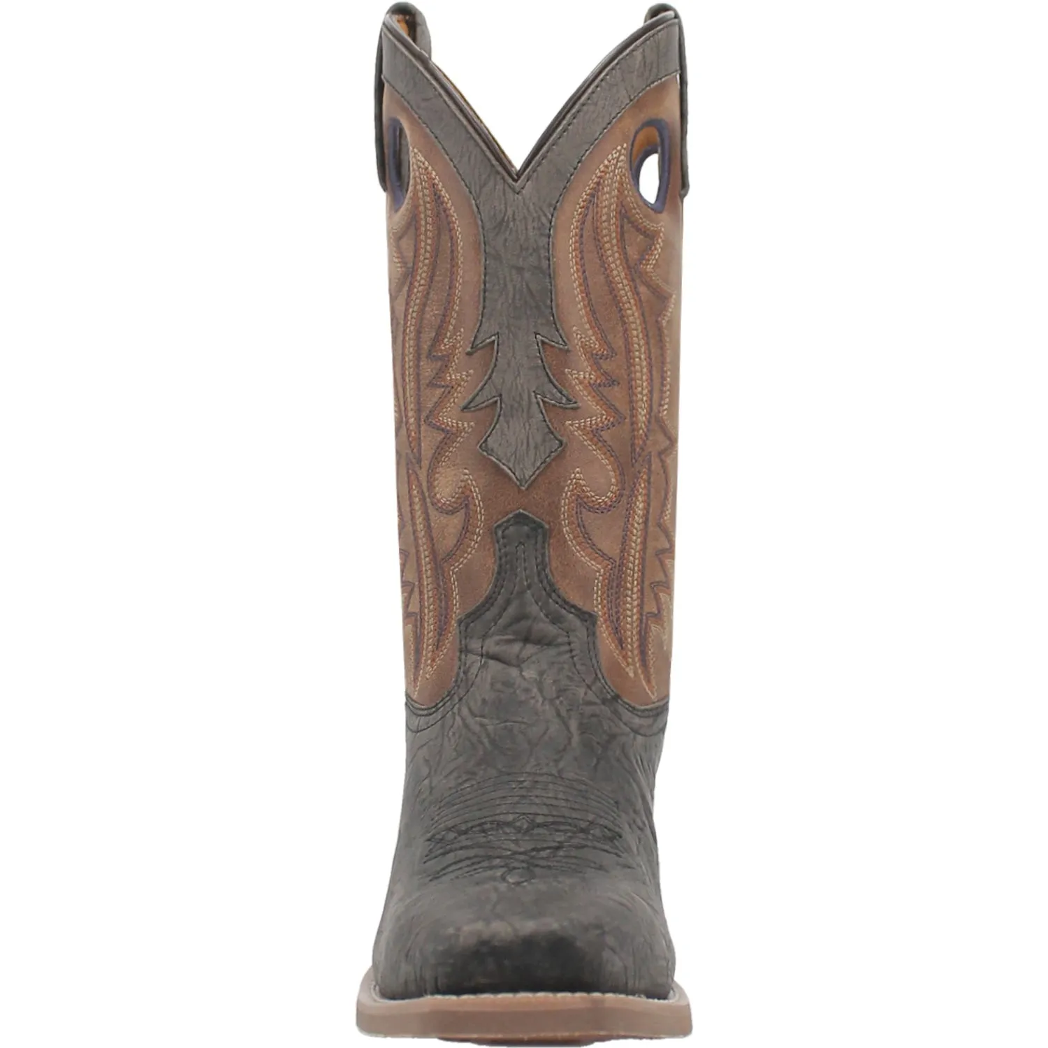 Laredo Mens Walker Grey Leather Western Work Boots 8 EW
