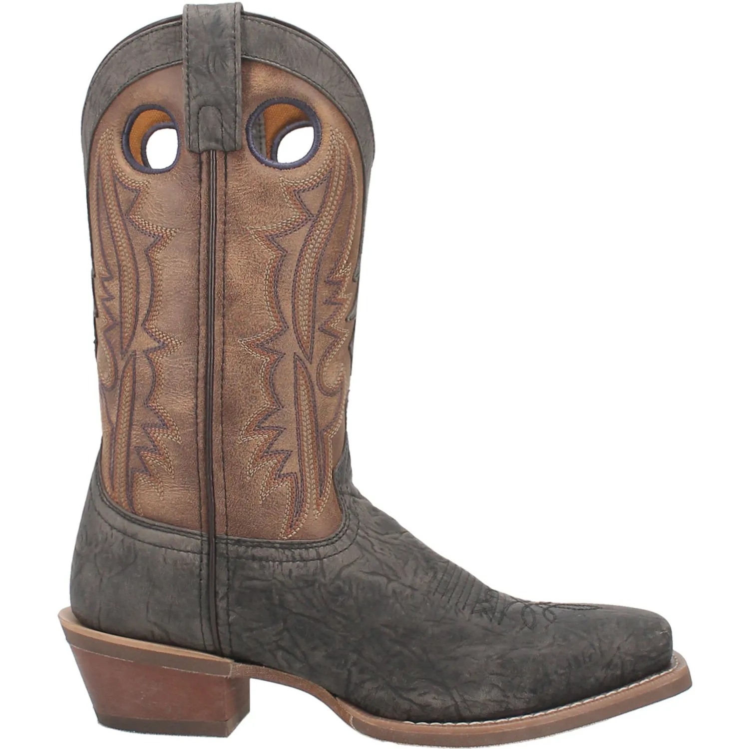 Laredo Mens Walker Grey Leather Western Work Boots 8 EW