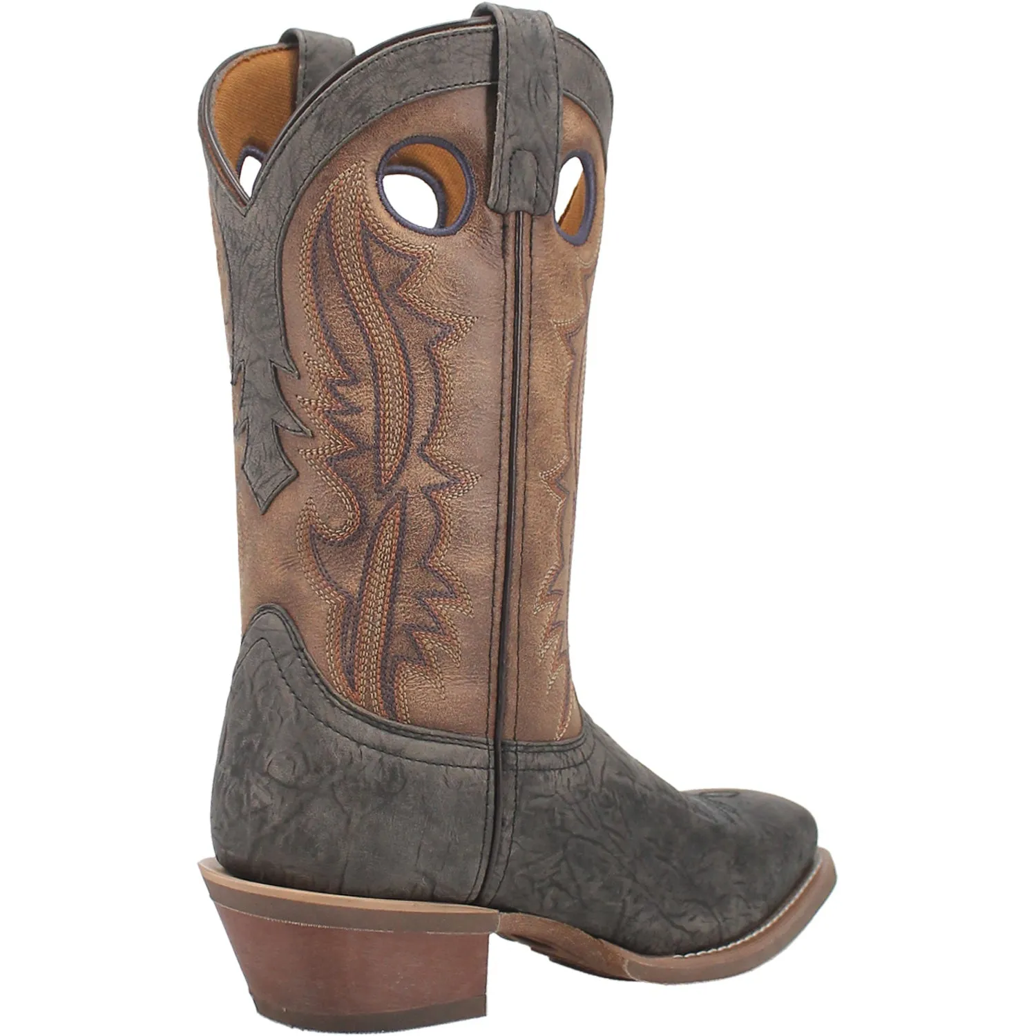 Laredo Mens Walker Grey Leather Western Work Boots 8 EW