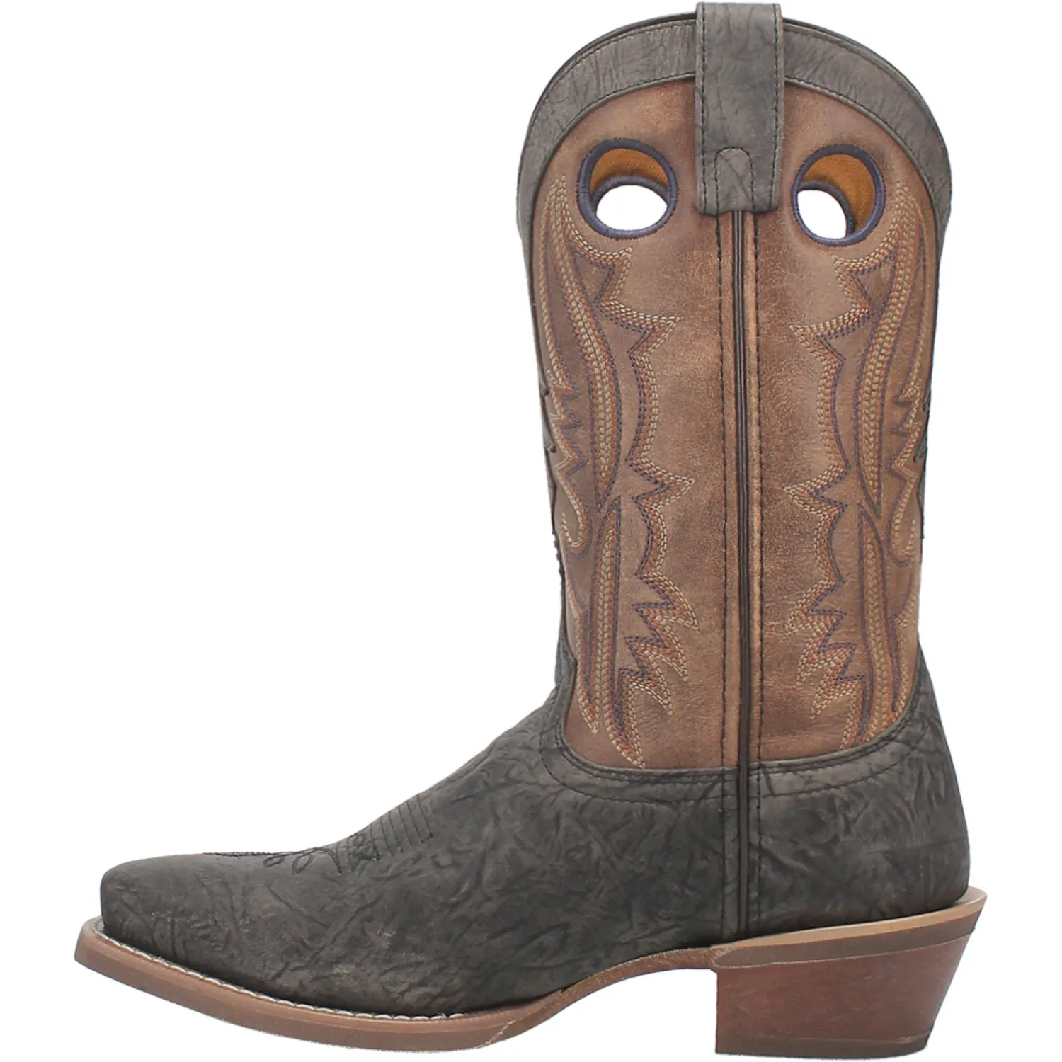 Laredo Mens Walker Grey Leather Western Work Boots 8 EW