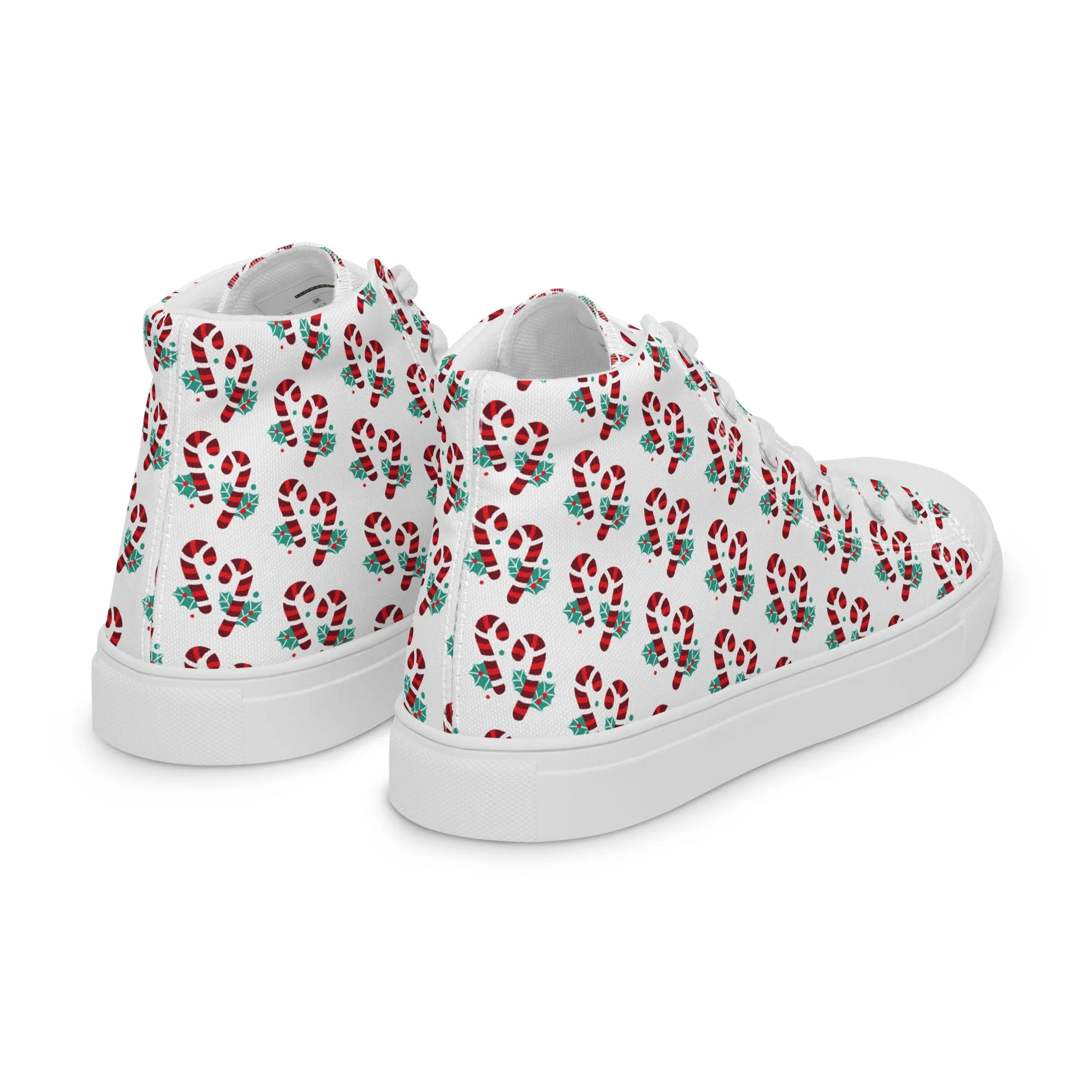 Men Christmas High Top Canvas Shoes (Glamourange Holiday Magic Canvas Shoes For Men - 005)