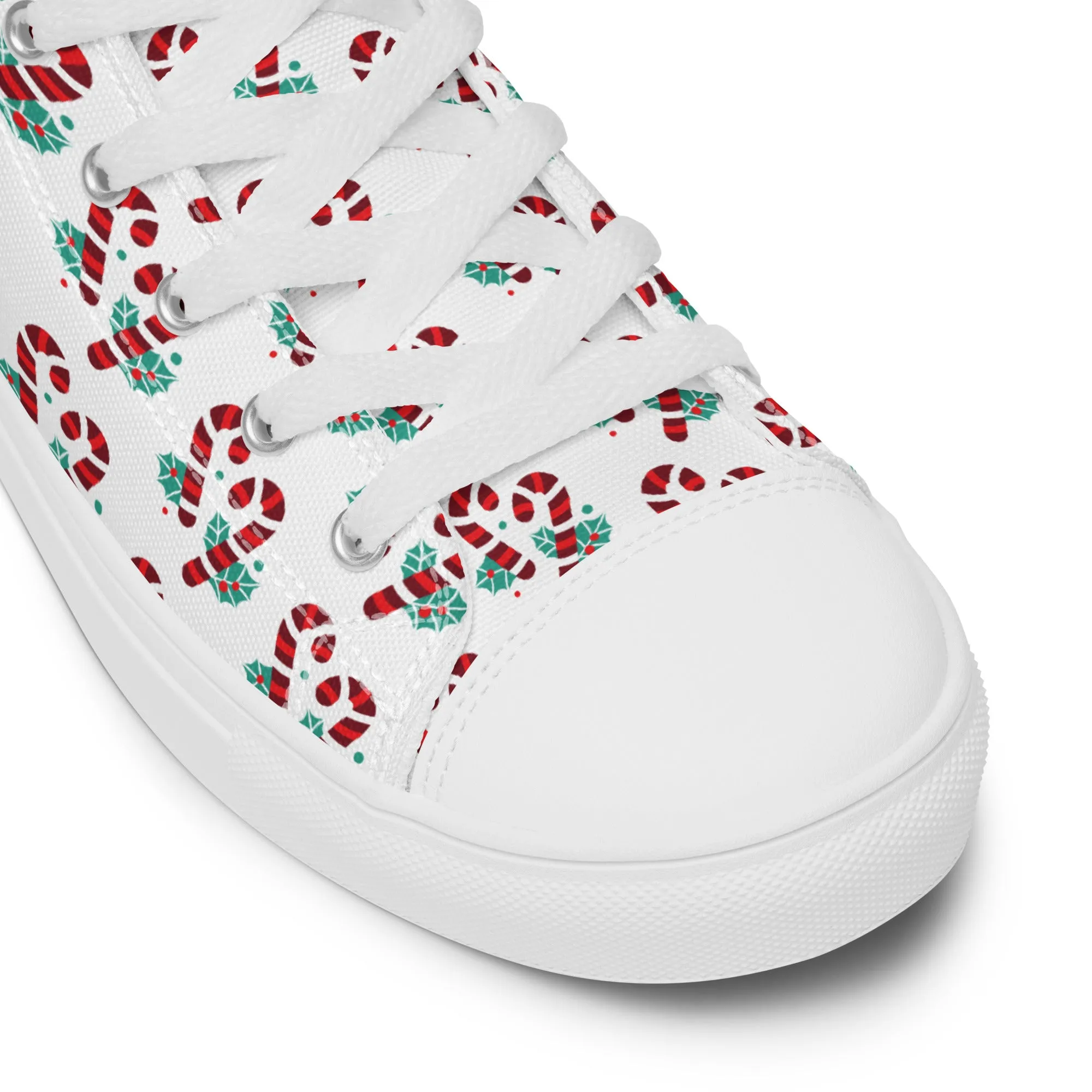 Men Christmas High Top Canvas Shoes (Glamourange Holiday Magic Canvas Shoes For Men - 005)