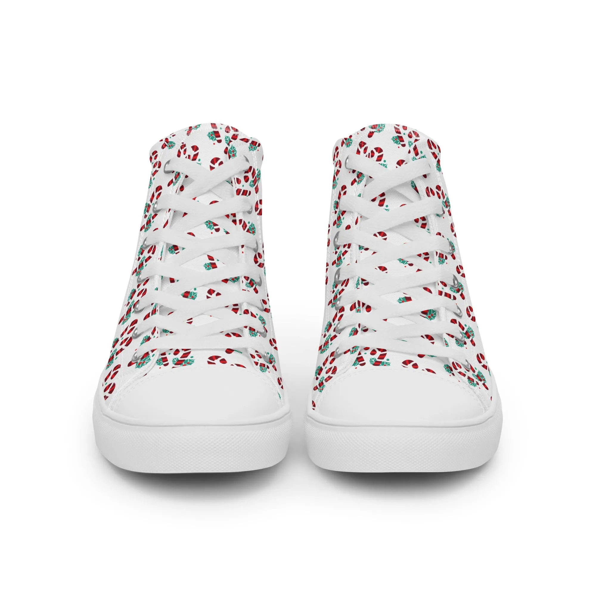 Men Christmas High Top Canvas Shoes (Glamourange Holiday Magic Canvas Shoes For Men - 005)