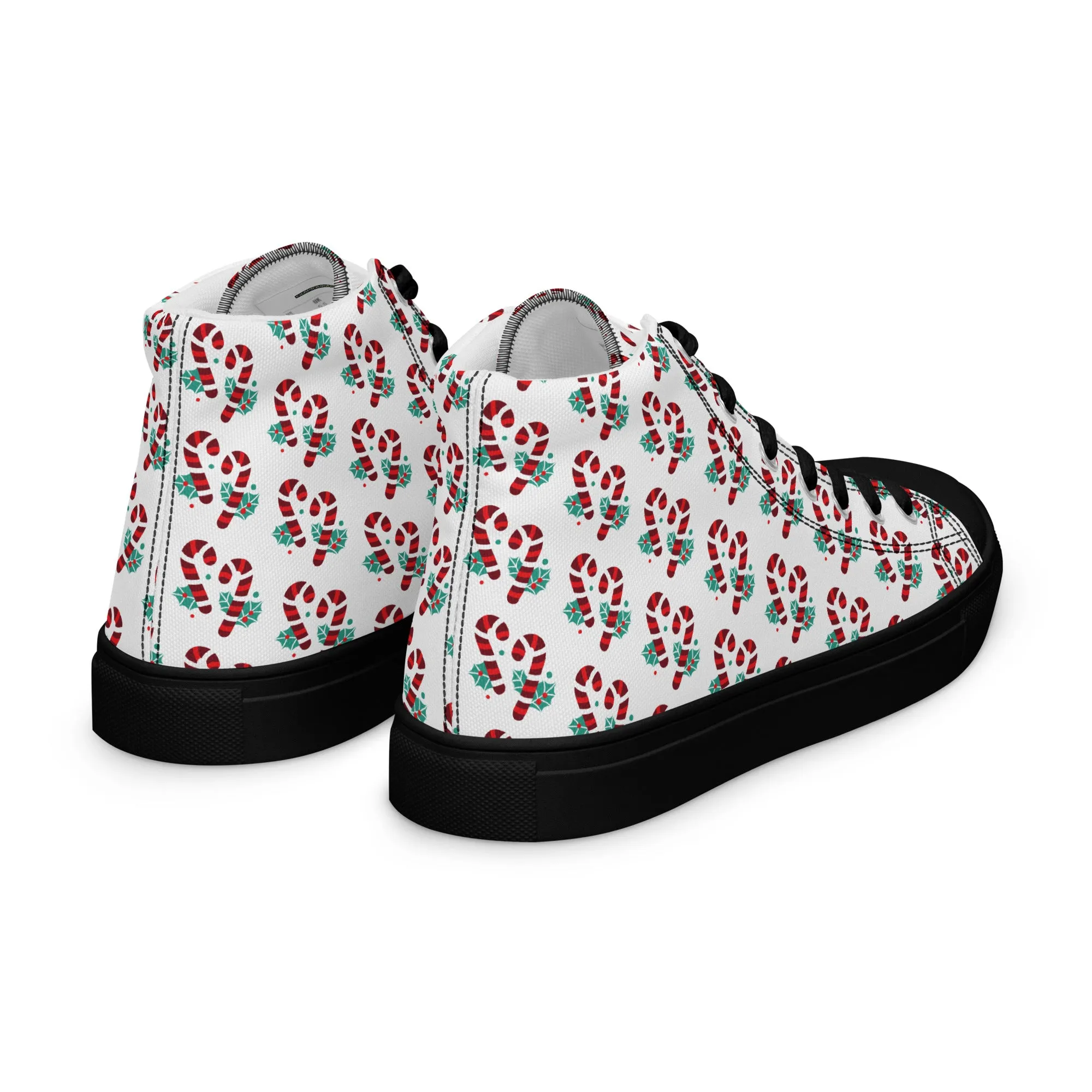 Men Christmas High Top Canvas Shoes (Glamourange Holiday Magic Canvas Shoes For Men - 005)