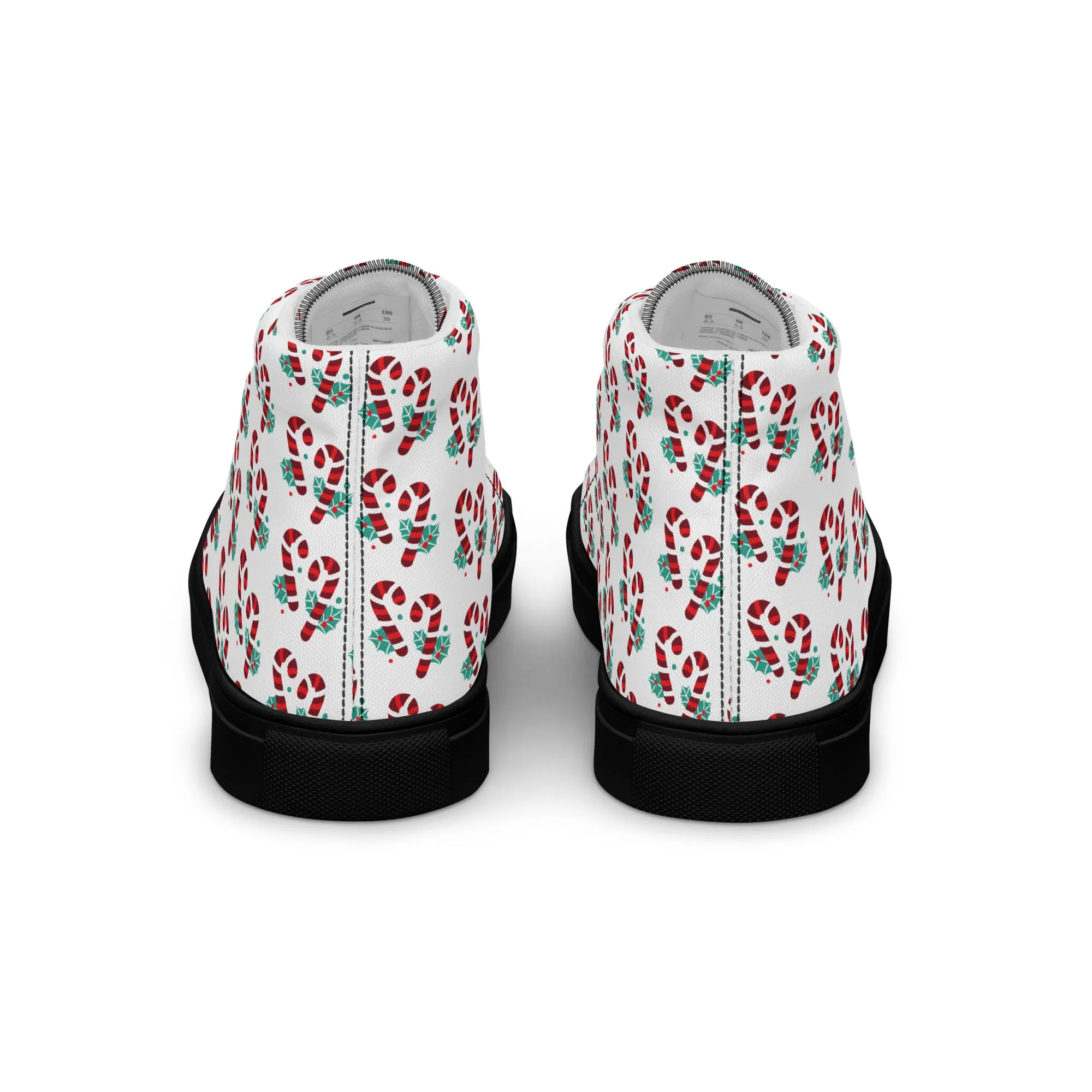 Men Christmas High Top Canvas Shoes (Glamourange Holiday Magic Canvas Shoes For Men - 005)