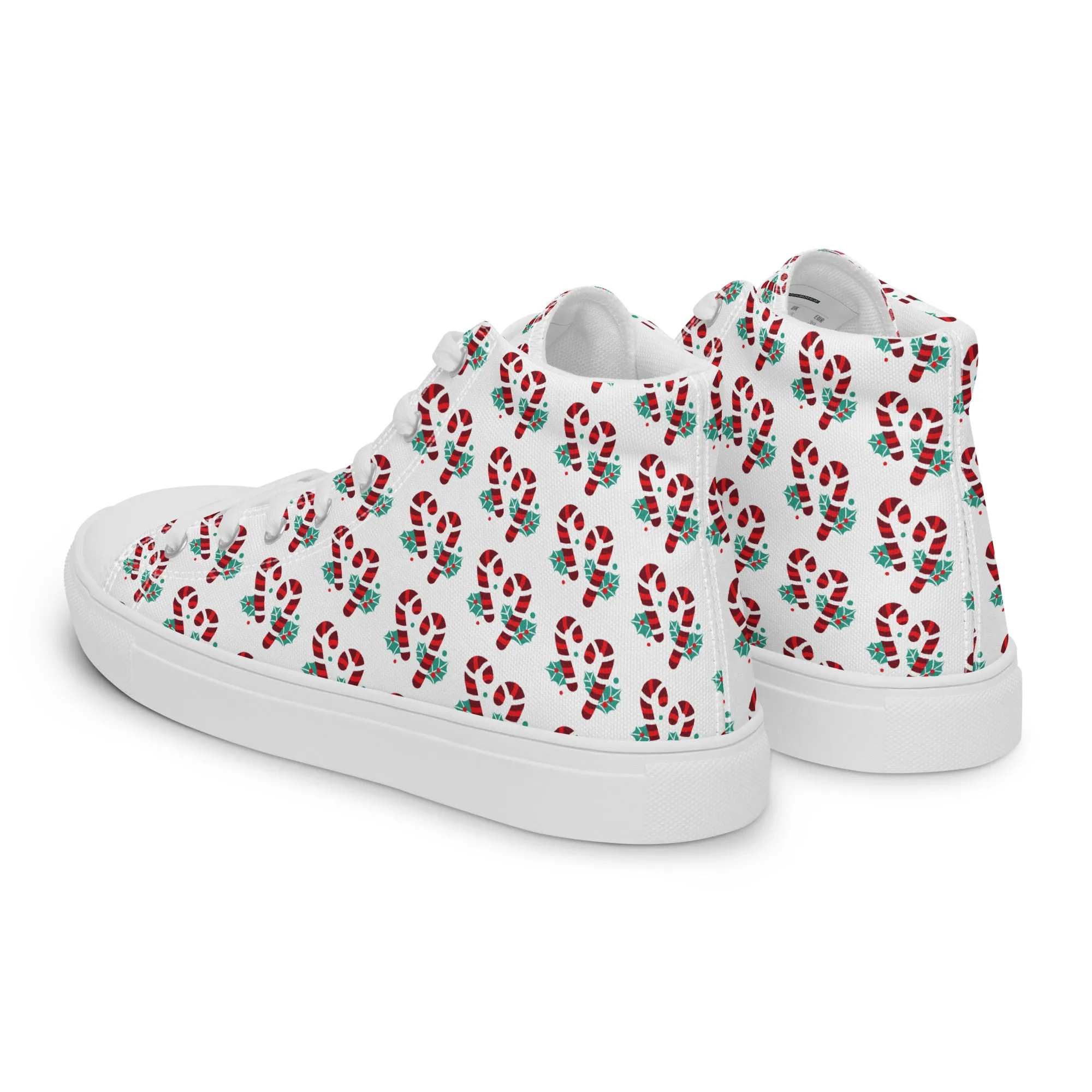 Men Christmas High Top Canvas Shoes (Glamourange Holiday Magic Canvas Shoes For Men - 005)