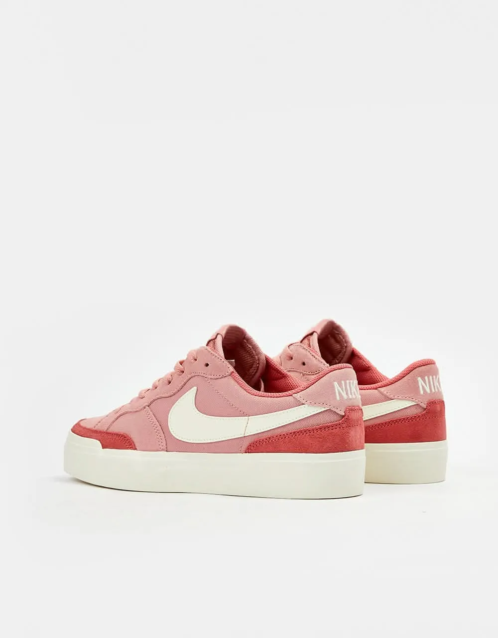 Nike SB Zoom Pogo Plus Skate Shoes - Red Stardust/Coconut Milk-Adobe-Coconut Milk