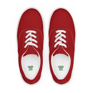 Red Women’s lace-up canvas shoes