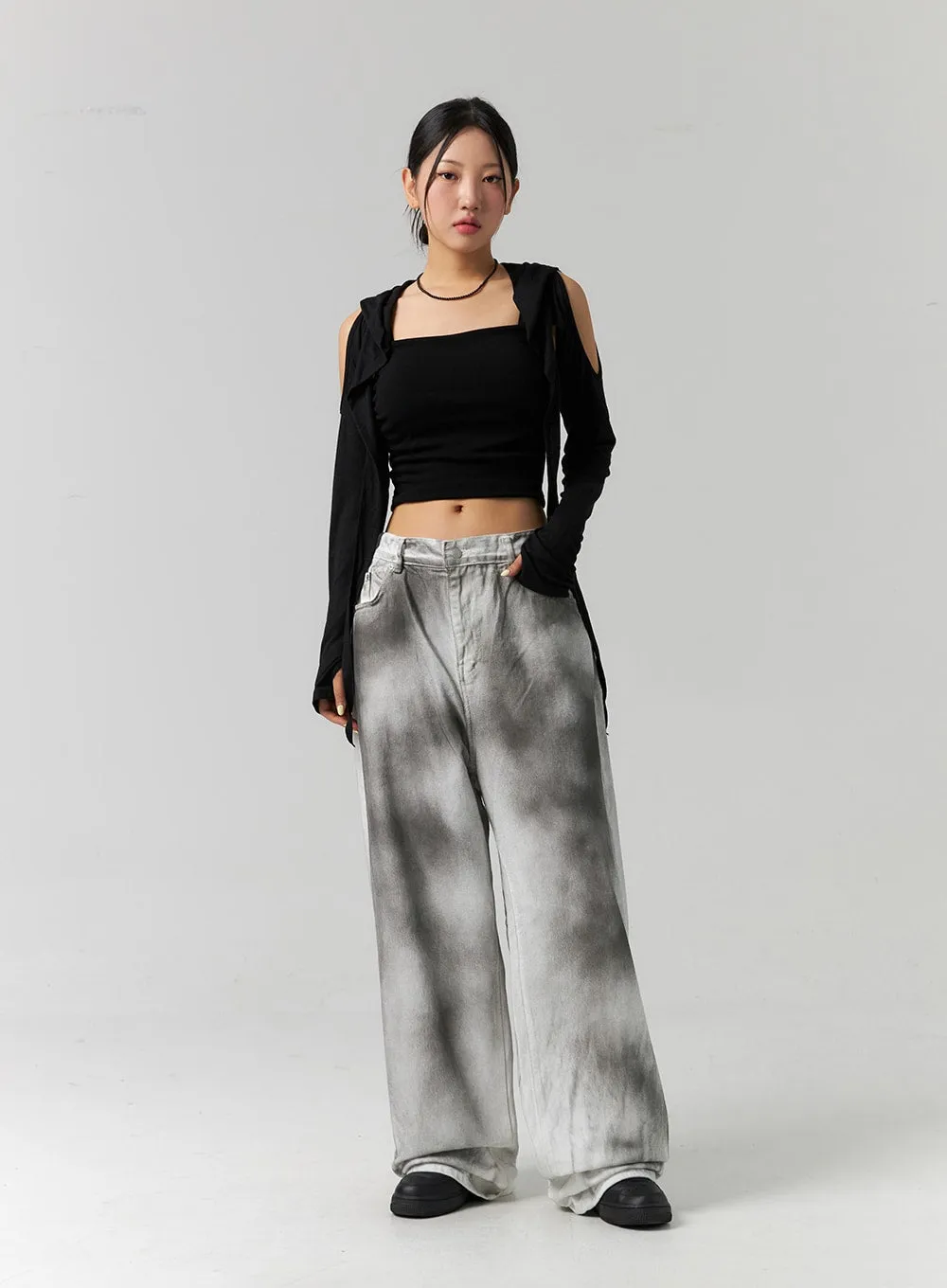 Tie Dye Wide Fit Pants CS320