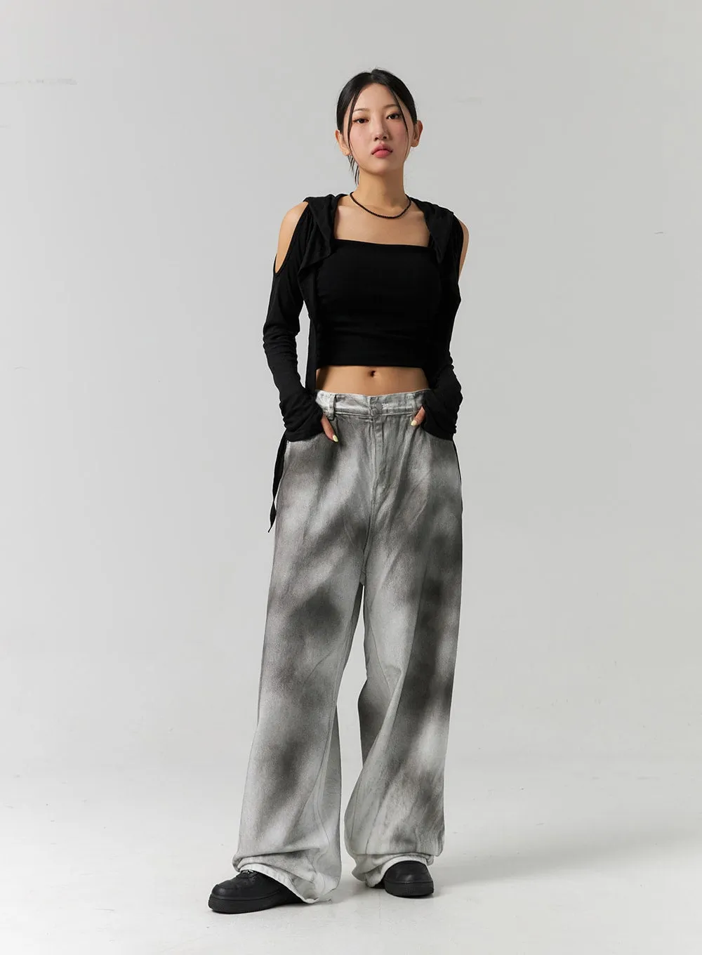 Tie Dye Wide Fit Pants CS320