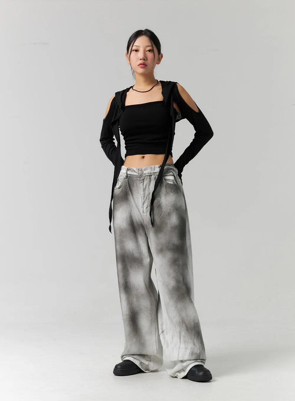Tie Dye Wide Fit Pants CS320