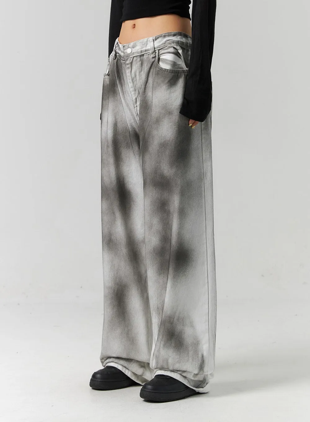 Tie Dye Wide Fit Pants CS320