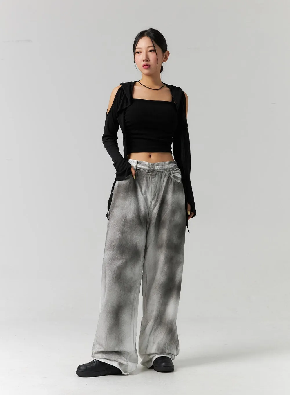 Tie Dye Wide Fit Pants CS320