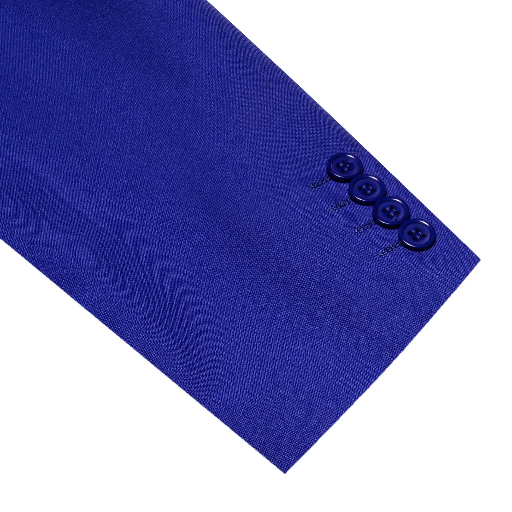 Ties2you Men's Suit Azure Blue Solid Button Down Notched Collar Dress Suit Top