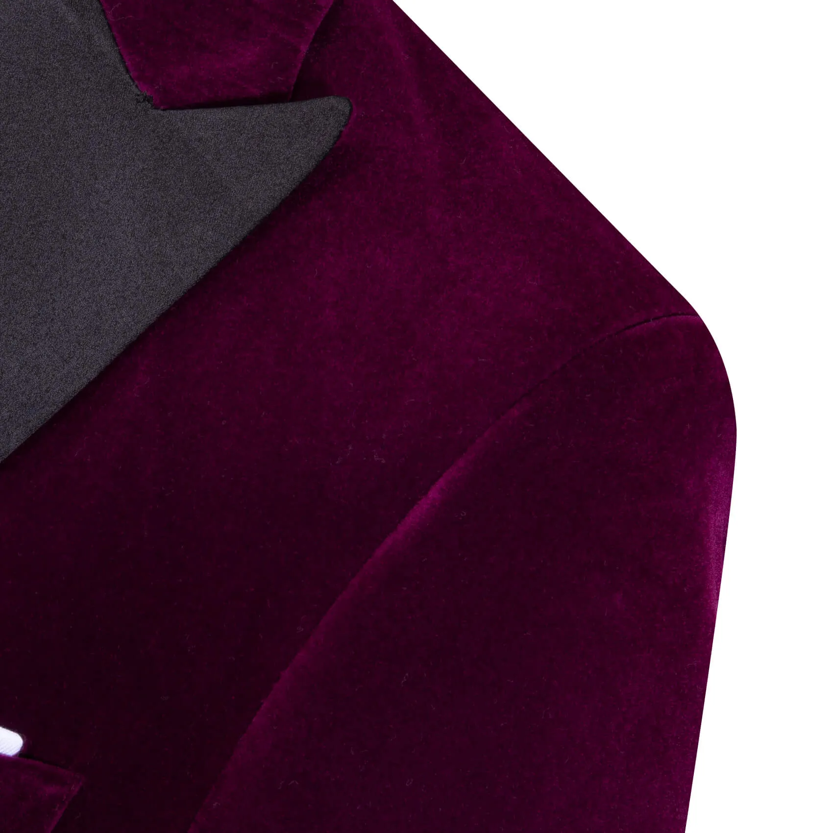 Ties2you Men's Suit Plum Purple Solid Silk Peak Collar Suit Jacket