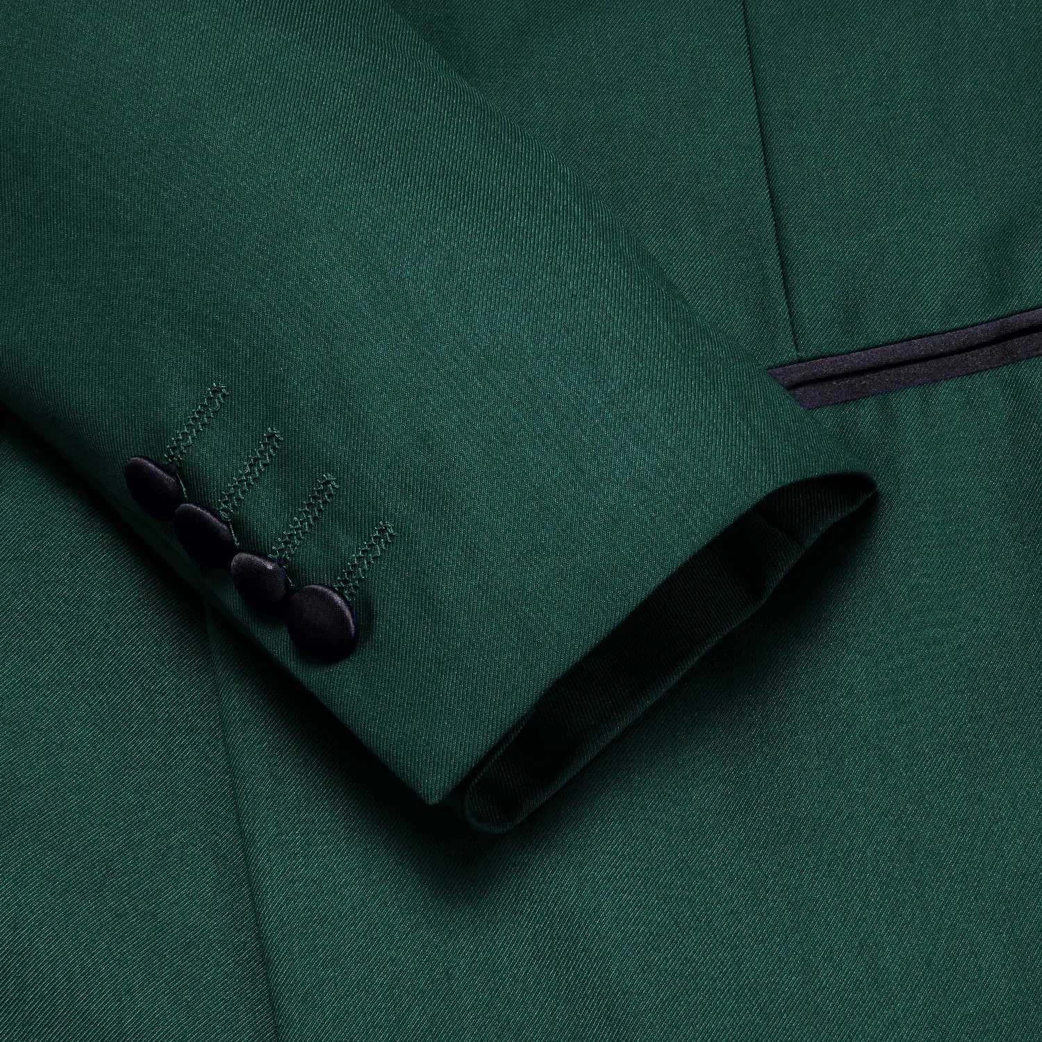 Ties2you Men's Suit Sapphire Pine Green Solid Shawl Collar Silk Suit