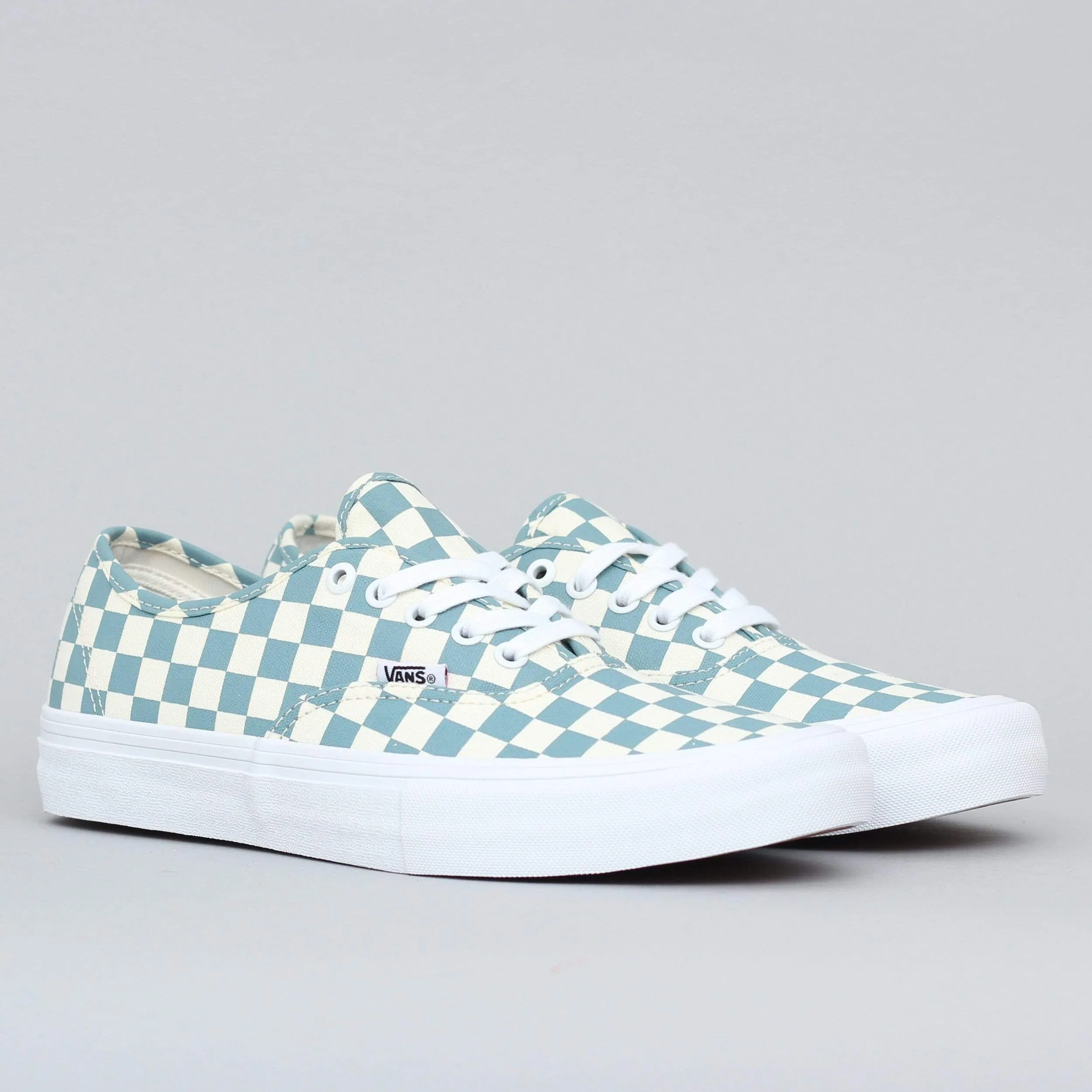 Vans Authentic Pro Shoes (Checkerboard) Smoke Blue
