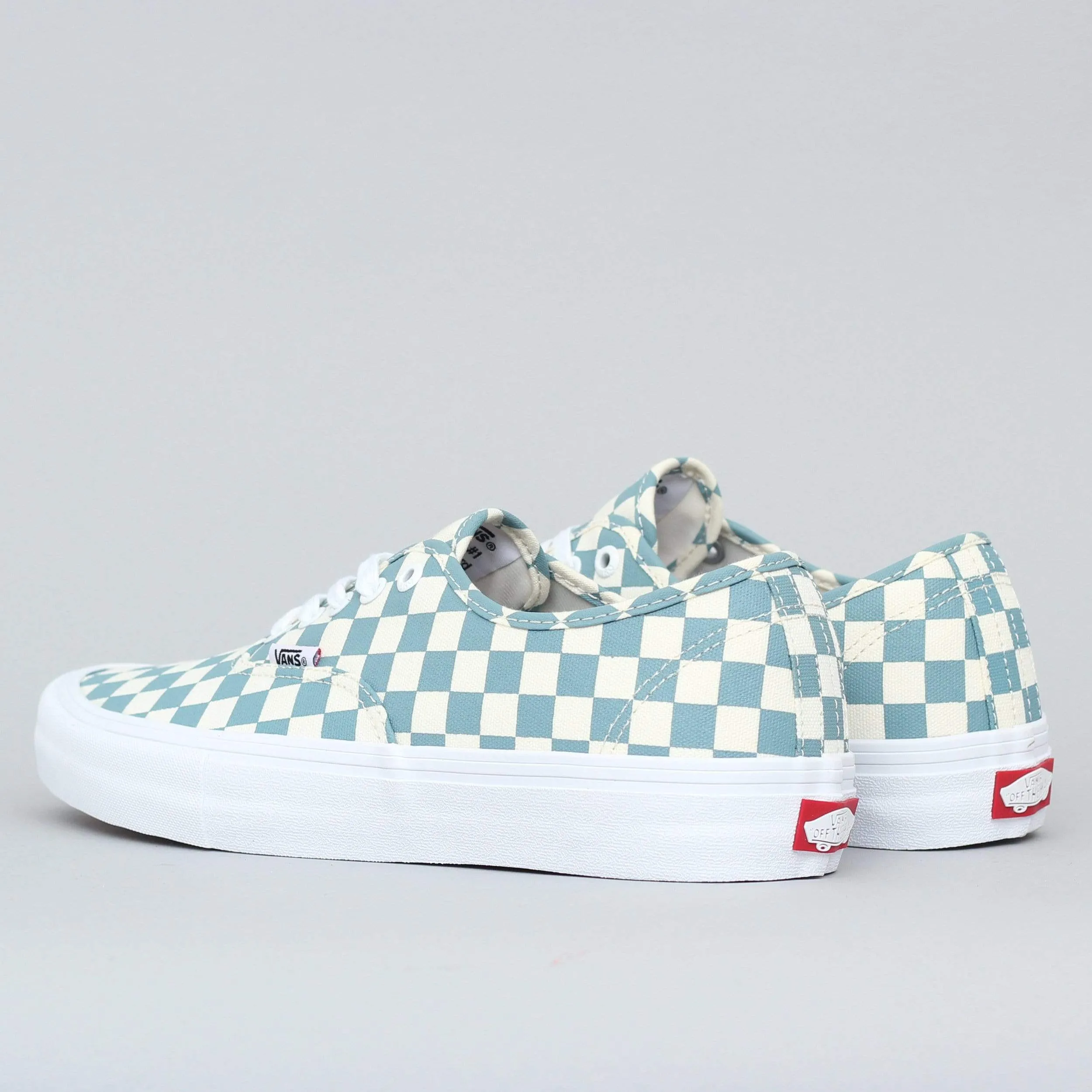 Vans Authentic Pro Shoes (Checkerboard) Smoke Blue